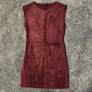 BCBGMaxazria Women’s Velvet Mini Dress in Maroon